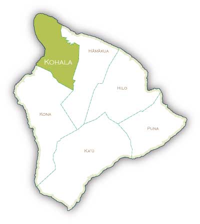 map of Kohala district